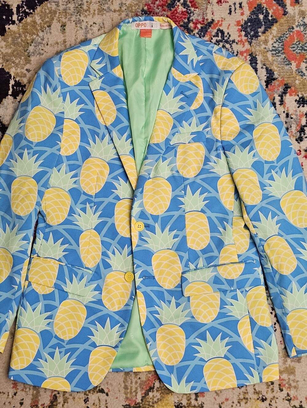 Opposuits Jacket Mens Size 36 Pineapple 2 Button Blazer Sports Coat